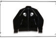 NUMBER (N)INE Skull wappen velour jersey jacket 2004SS dream Front