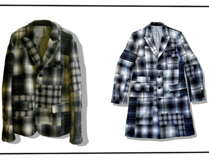 Number Nine Patchwork Check outer 2007AW Series