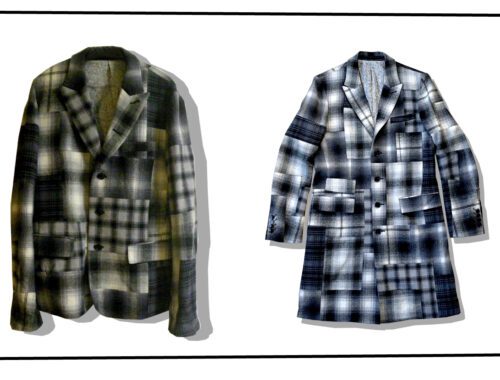 Number Nine Patchwork Check outer 2007AW Series