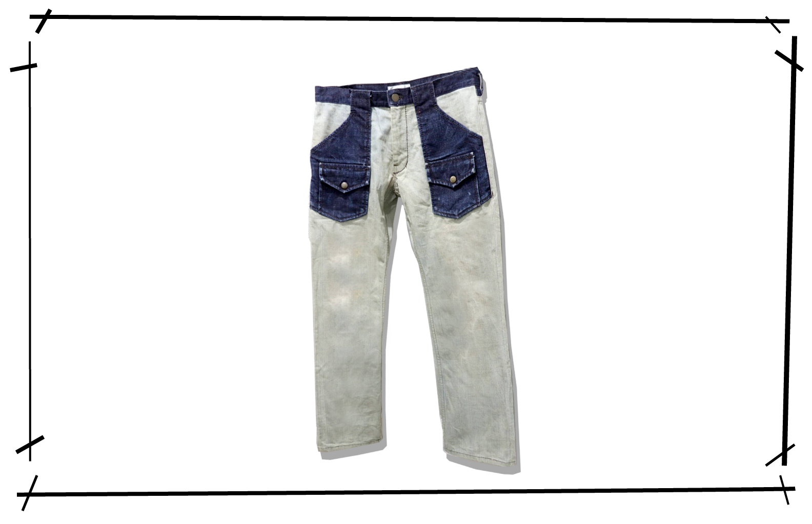 Number(N)ine Bush Denim Pants ice blue