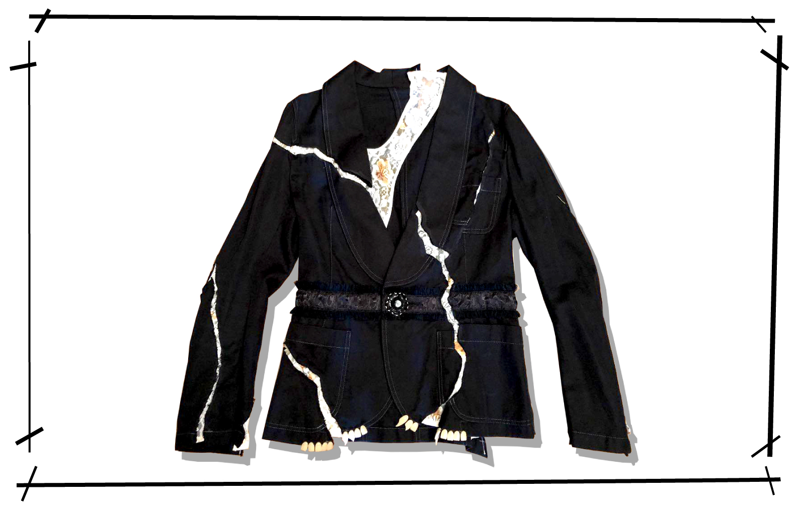 UNDERCOVER Crack tailored jacket 2005SS But Beautiful