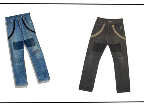 UNDERCOVER Suspender denim pants Series