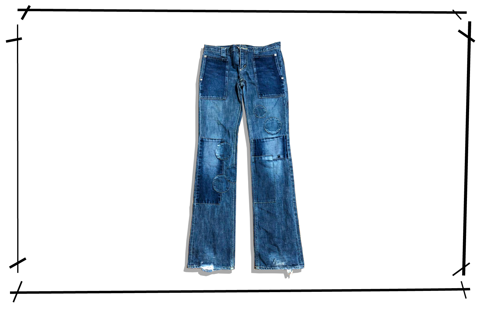 Undercover Wappen Denim Pants DAVF Front