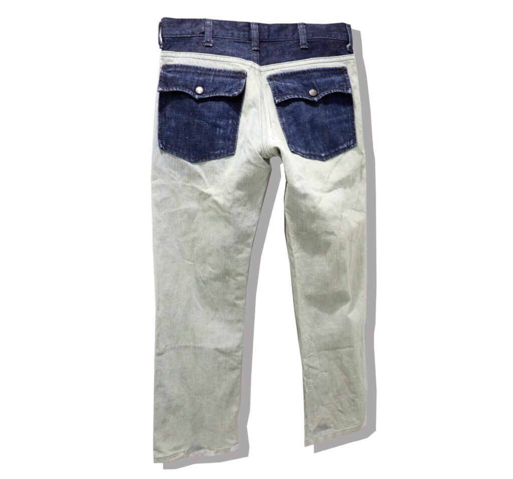 Number(N)ine Bush Denim Pants ice blue 2002AW NOWHEREMAN Back