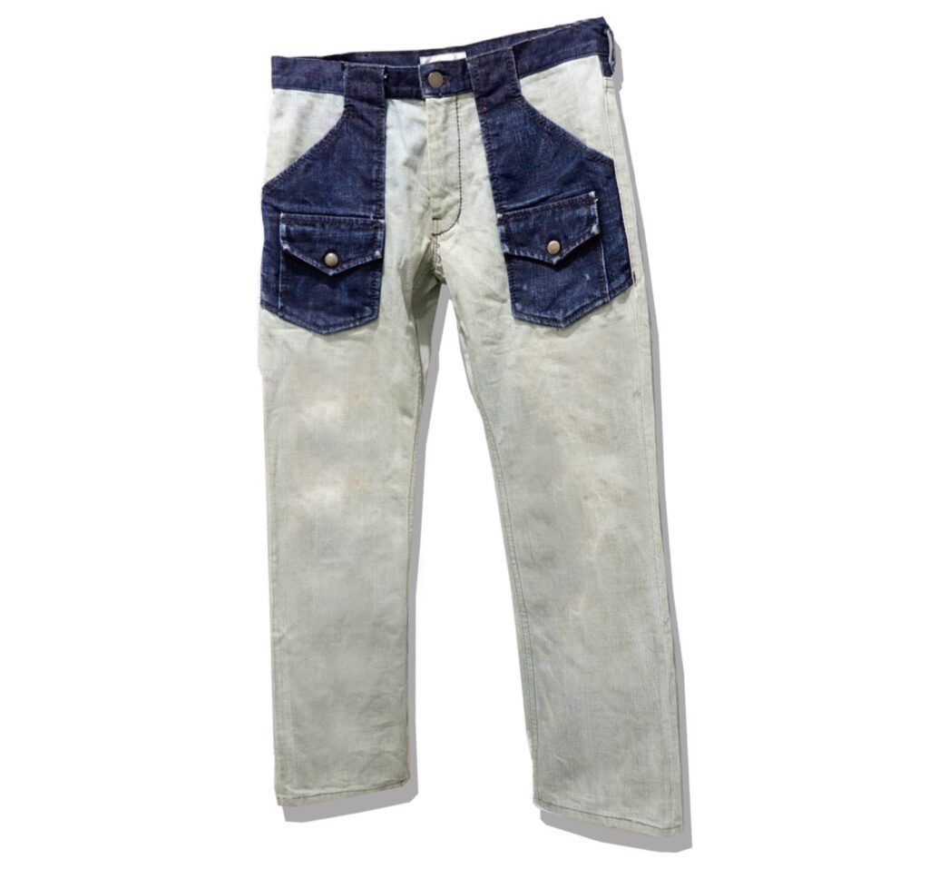 Number(N)ine Bush Denim Pants ice blue 2002AW NOWHEREMAN Front