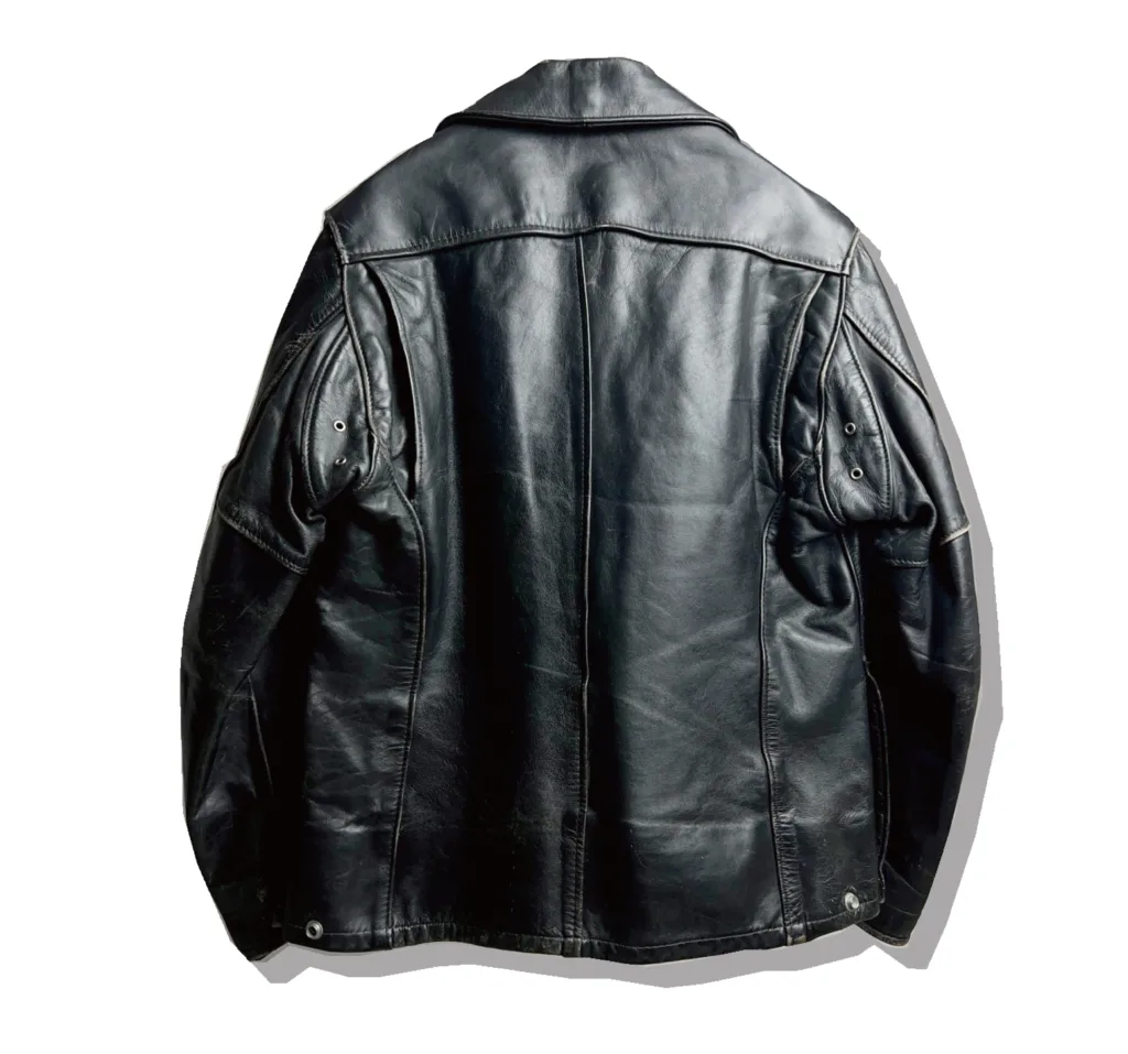 Schott Policeman Leather Jacket Back