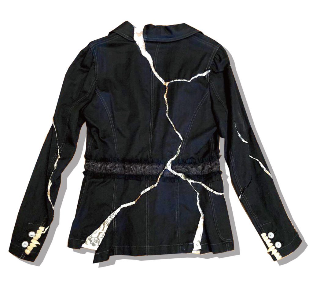 UNDERCOVER Crack tailored jacket 2005SS But Beautiful Back