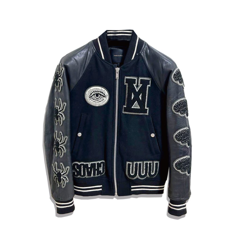 UNDERCOVER Wappen Stadium Jacket 2014AW Black Front