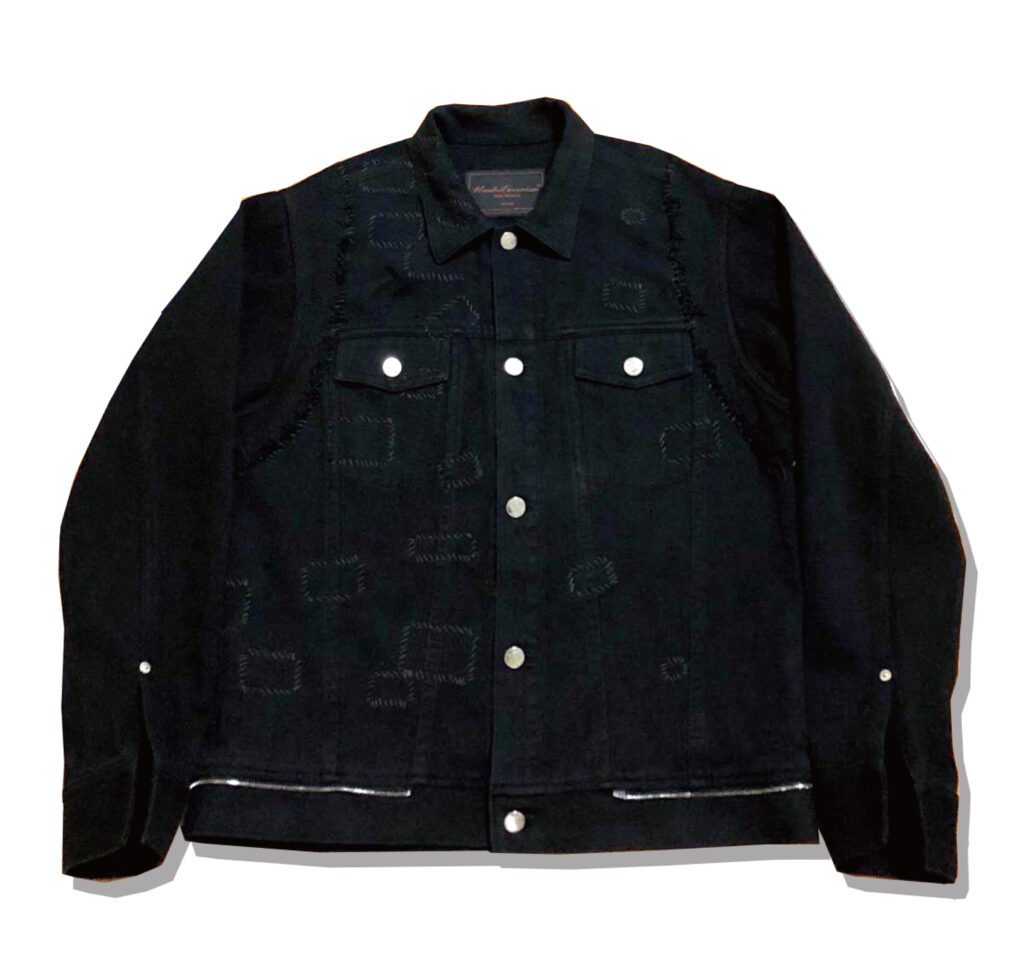 undercover Hand sewn patchwork sleeve switching Denim Jacket SCAB 2003 Spring Summer Front