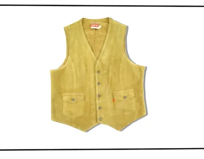 Levi's Orange Tab Western Suede Leather Vest