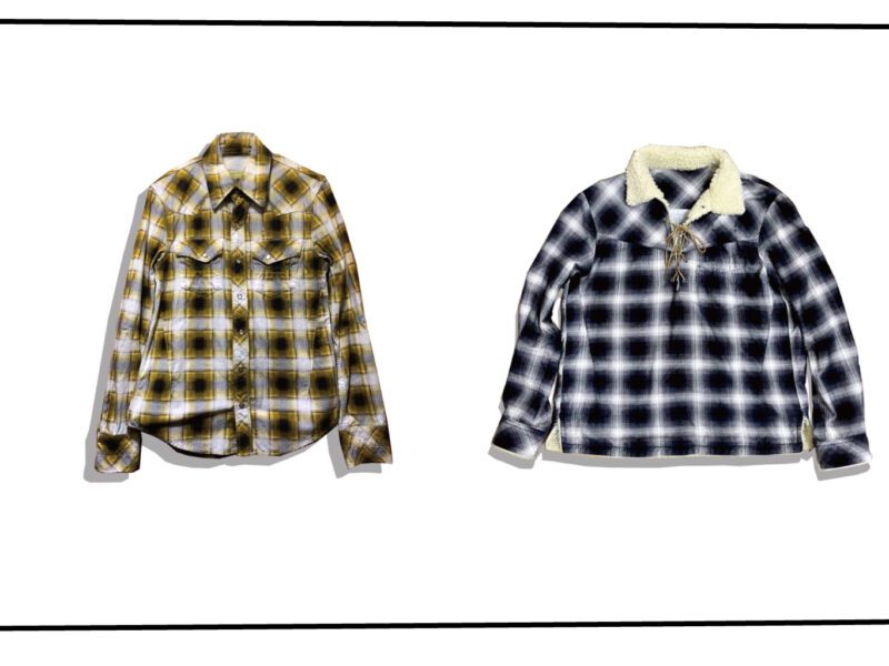 NUMBER NINE check Shirt Series 2009AW CLOSED FEELING