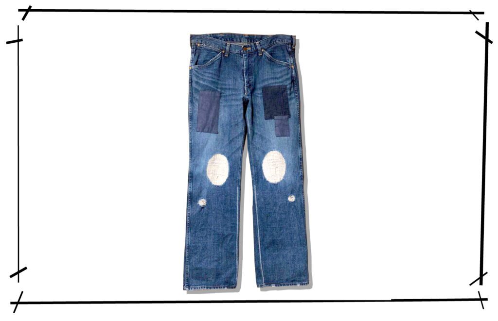 NUMBER(N)INE Grunge Denim pants Touch Me I'm Sick 2003AW