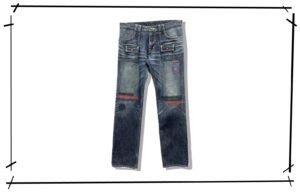 Number (N)ine Damage Rigid Denim Bush Pants 2005SS