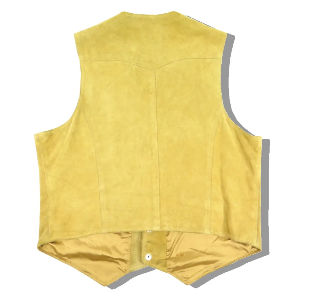 Levi's Orange Tab Western Suede Leather Vest Back