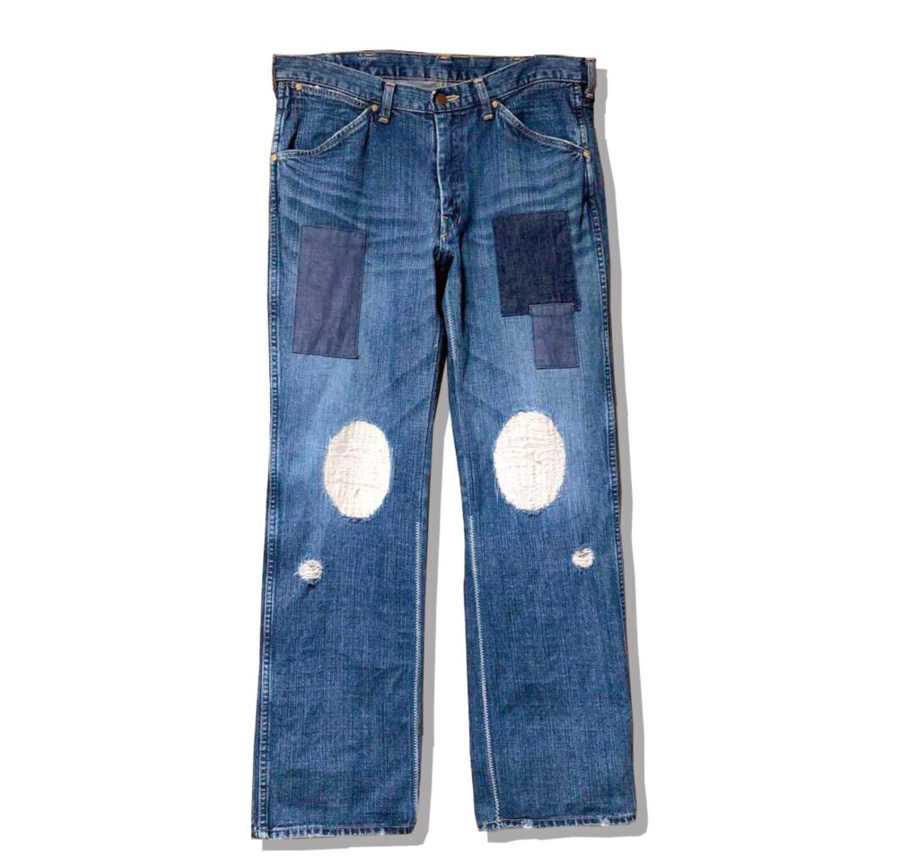 NUMBER(N)INE Grunge Denim pants Touch Me I'm Sick 2003AW Front