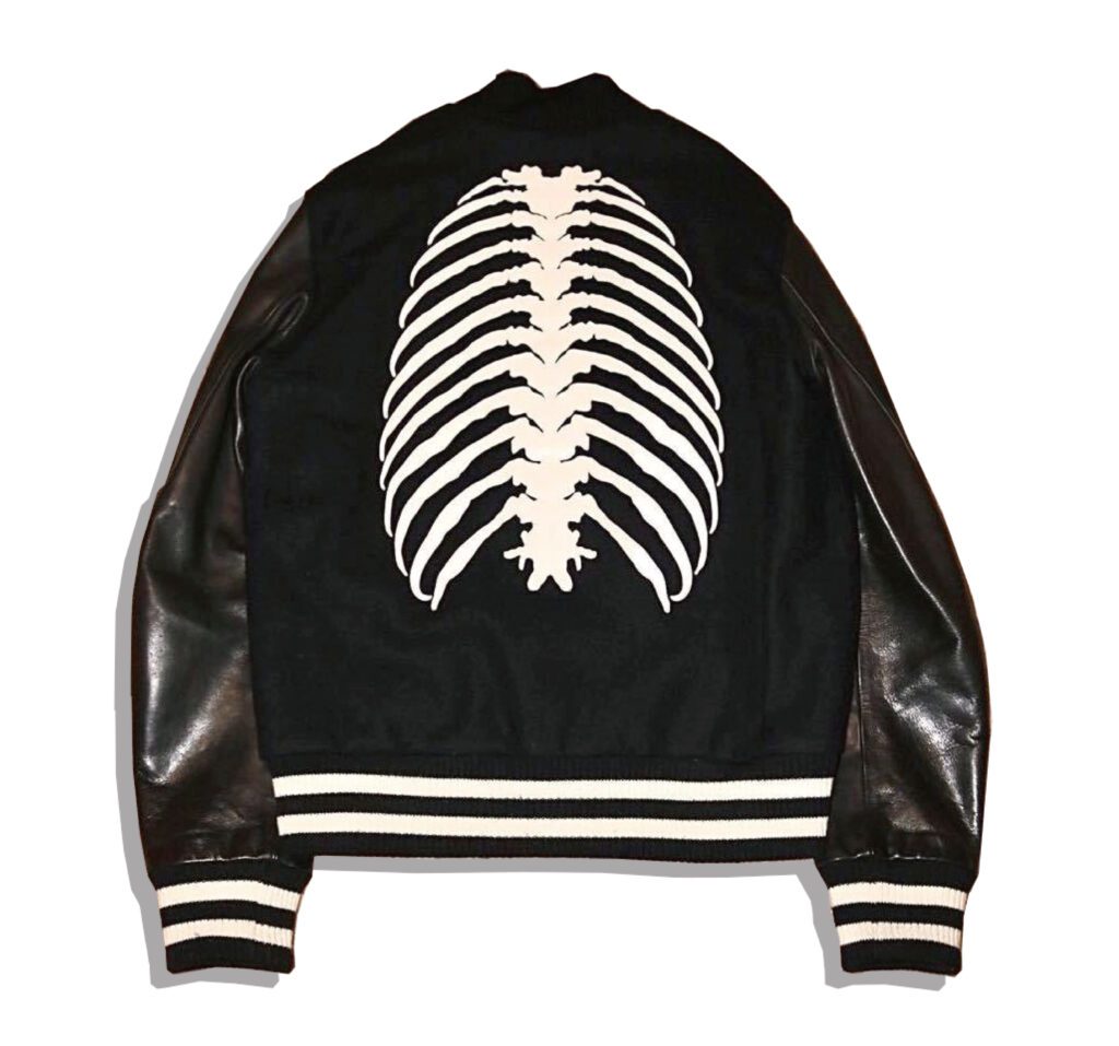 UNDERCOVER Bruit Skull embroidery Stadium Jacket 2013AW Back