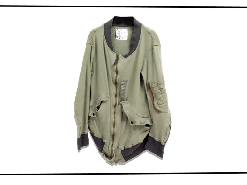 UNDERCOVER distortion Sweat Bomber Jacket LANGUID 2004 Spring Summer