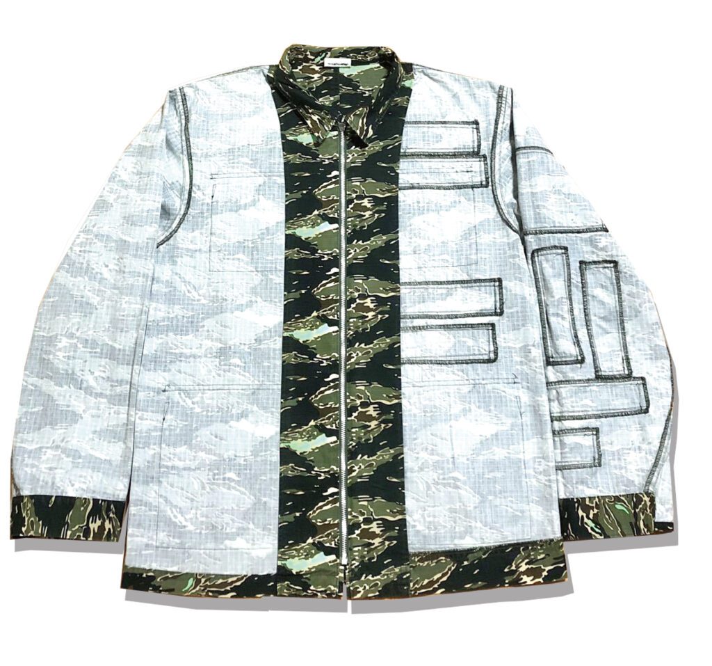 UNDERCOVER CHAOTIC DISCORD gfy Camo Shirt 2001SS 002