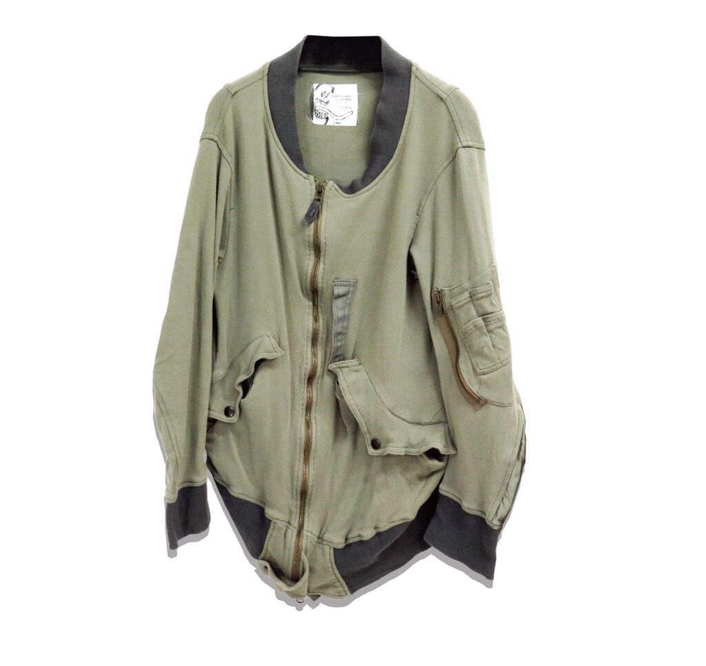 UNDERCOVER distortion Sweat Bomber Jacket LANGUID 2004 Spring Summer Front