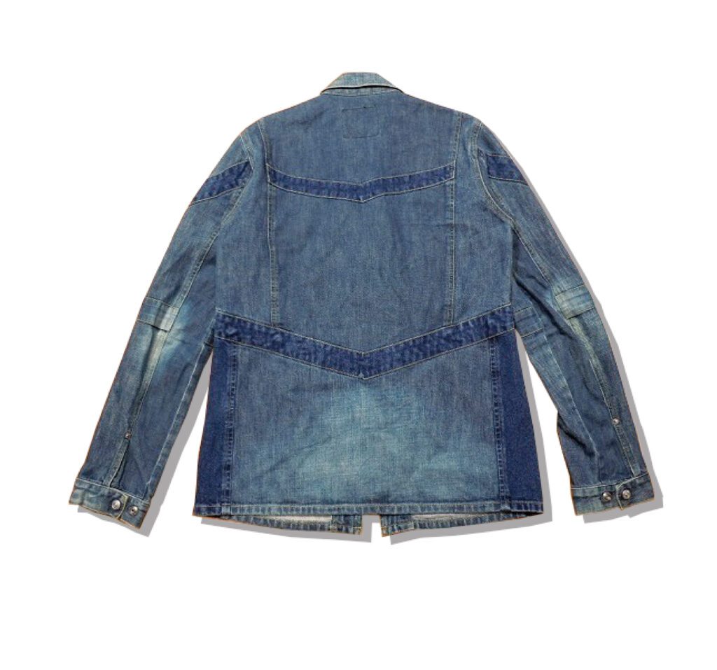 unedercover patchwork denim jacket 2002AW Back