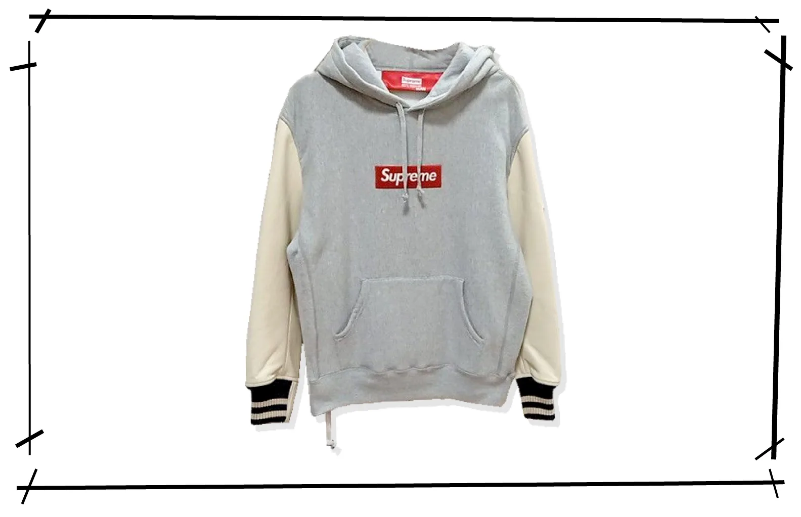 JUNYA WATANABE MAN x Supreme Box Logo Hoodie Customize Grey