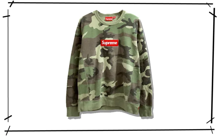 Supreme Box logo Camo Sweat Shirt