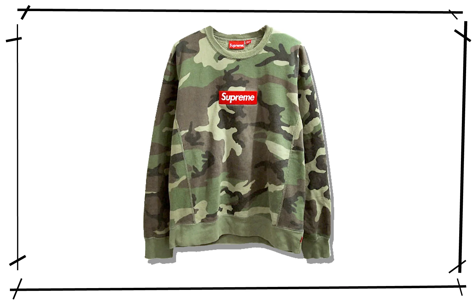 Supreme Box logo Camo Sweat Shirt