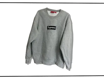 Supreme Box logo Sweatshirt Grey