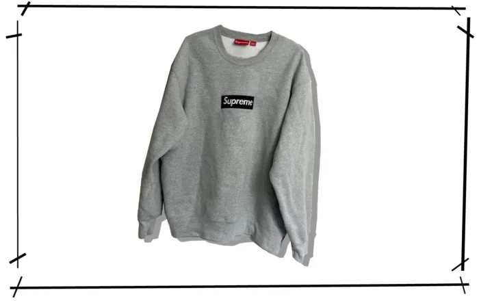 Supreme Box logo Sweatshirt Grey