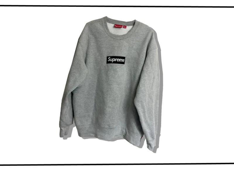 Supreme Box logo Sweatshirt Grey