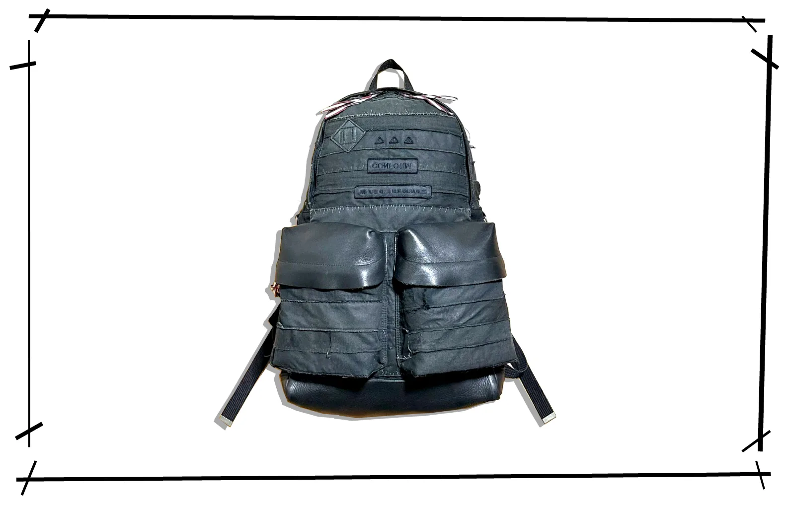 UNDERCOVER Leather Backpack Black SCAB 2003 Spring Summer