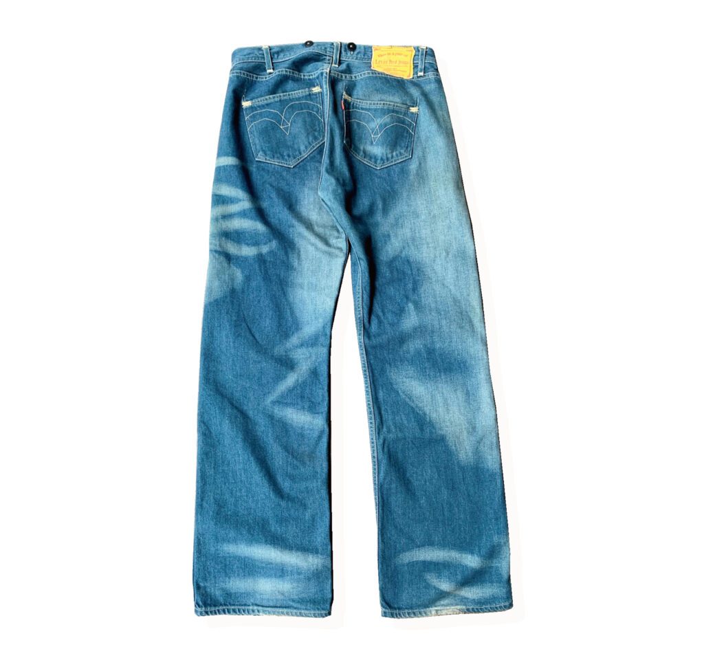 Levi's RED Mary LOU Work Denim Pants 2003AW Back