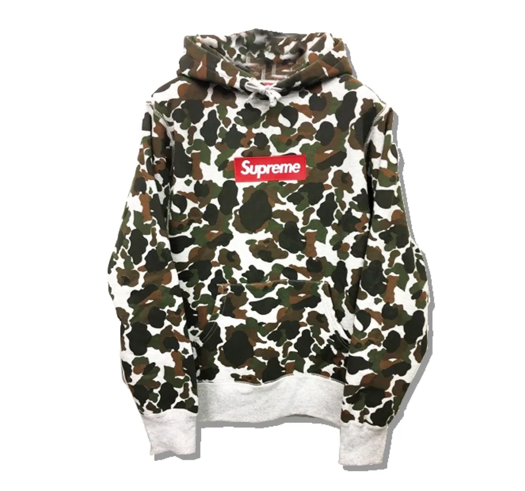 Supreme Box logo camo hoddie 2012FW Front