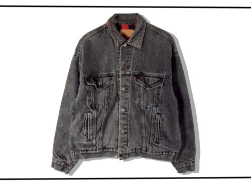 Levi's 70417 knell linging black Denim Jacket 1990s