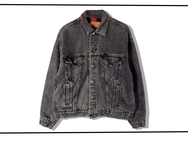 Levi's 70417 knell linging black Denim Jacket 1990s