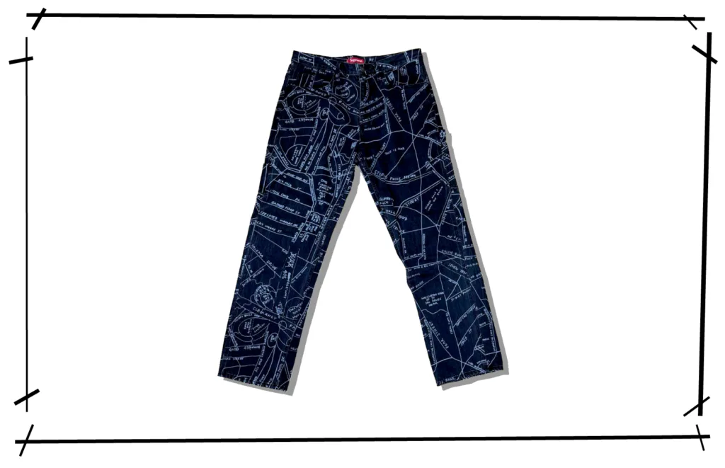 Supreme Gonz Map Denim Painter Pant 2019SS