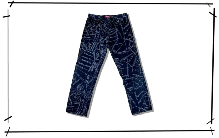 Supreme Gonz Map Denim Painter Pant 2019SS