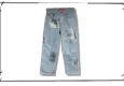 Supreme Nate Lowman Double Knee Painter Denim Pants