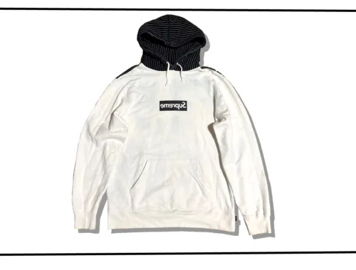 Supreme x Comme des Garcons Shirt Box Logo White Hoddie