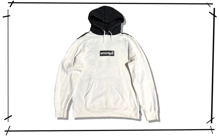 Supreme x Comme des Garcons Shirt Box Logo White Hoddie