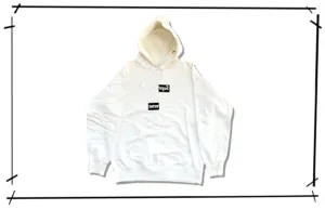 Supreme x Comme des Garcons Shirt Split Box Logo Hoddie White 2018AW