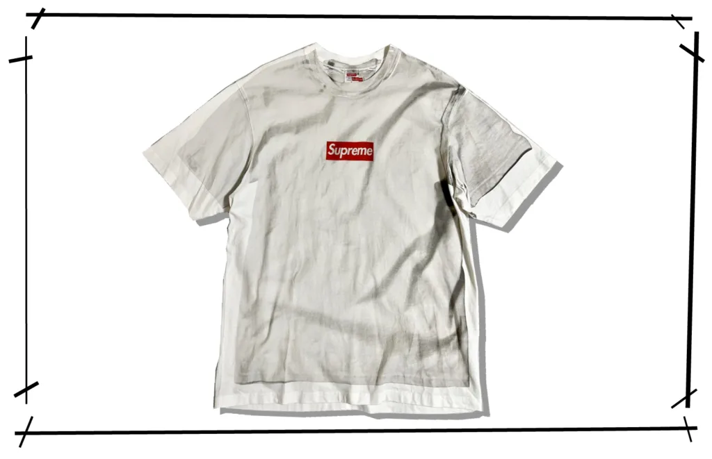 Supreme x MM6 BoxLogo White Tshirt