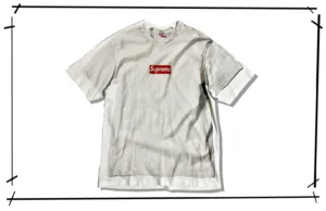 Supreme x MM6 BoxLogo White Tshirt