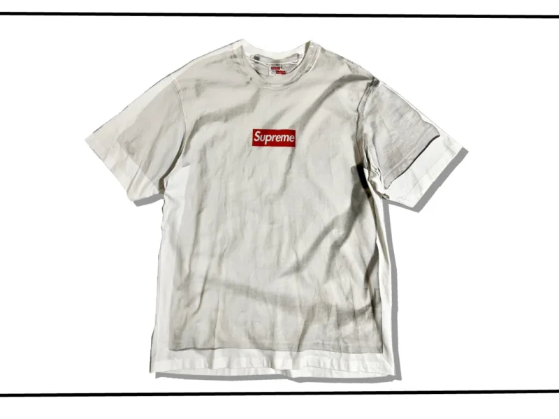 Supreme x MM6 BoxLogo White Tshirt