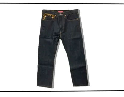 levis x supreme 505 orange tab Denim Pants 2012FW