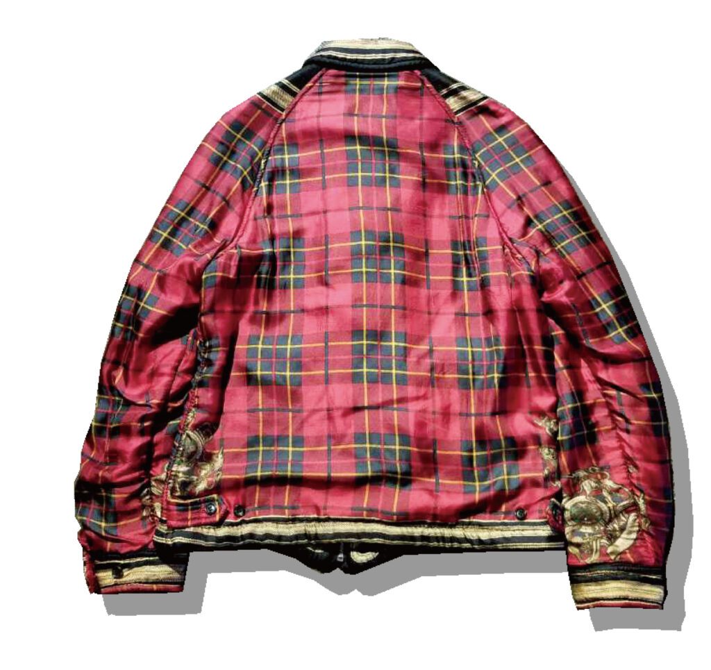 Comme des Garcons Homme Plus antique scarf Blouson RED 1999AW Back