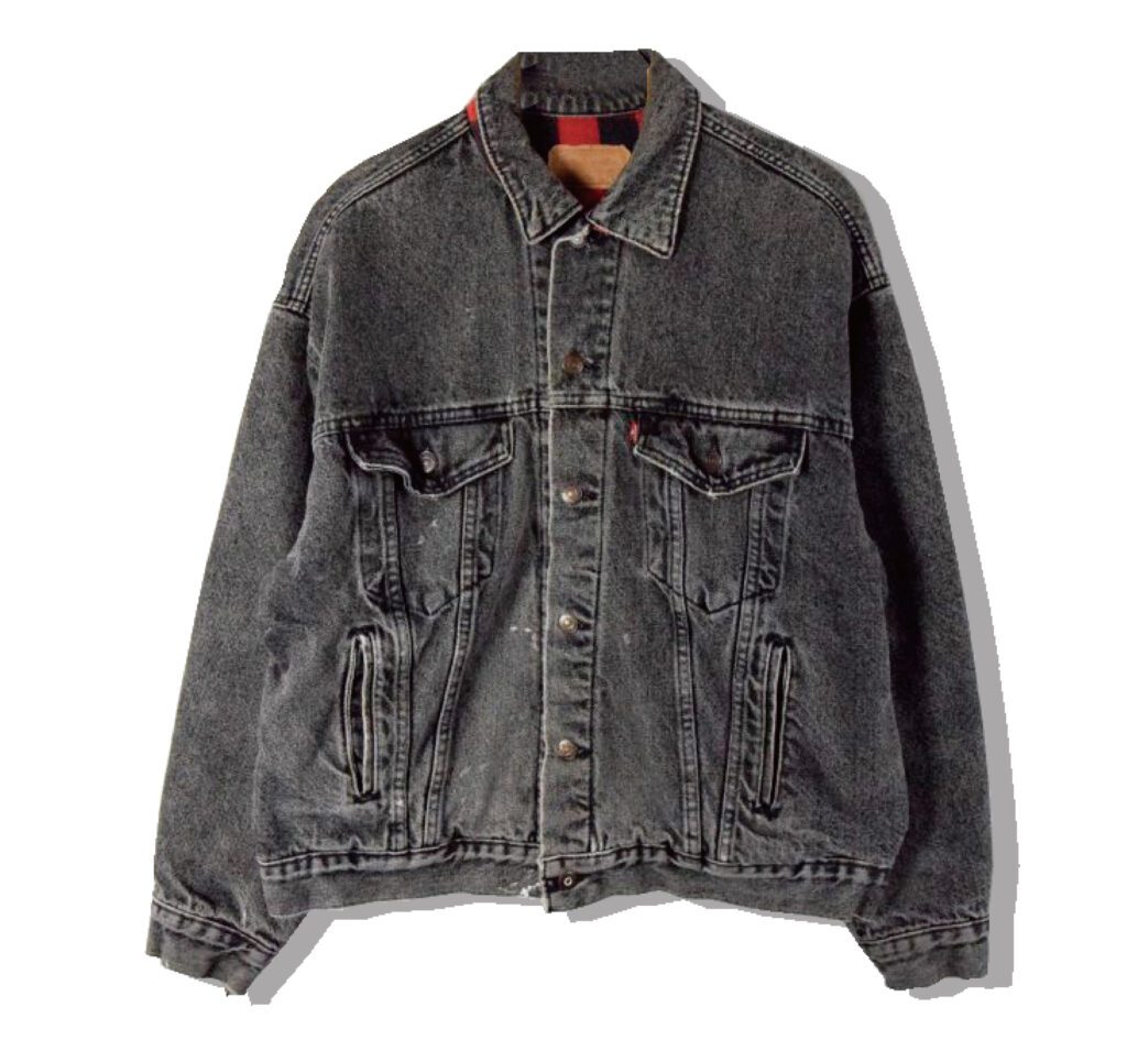 Levi's 70417 knell linging black Denim Jacket 1990s Front