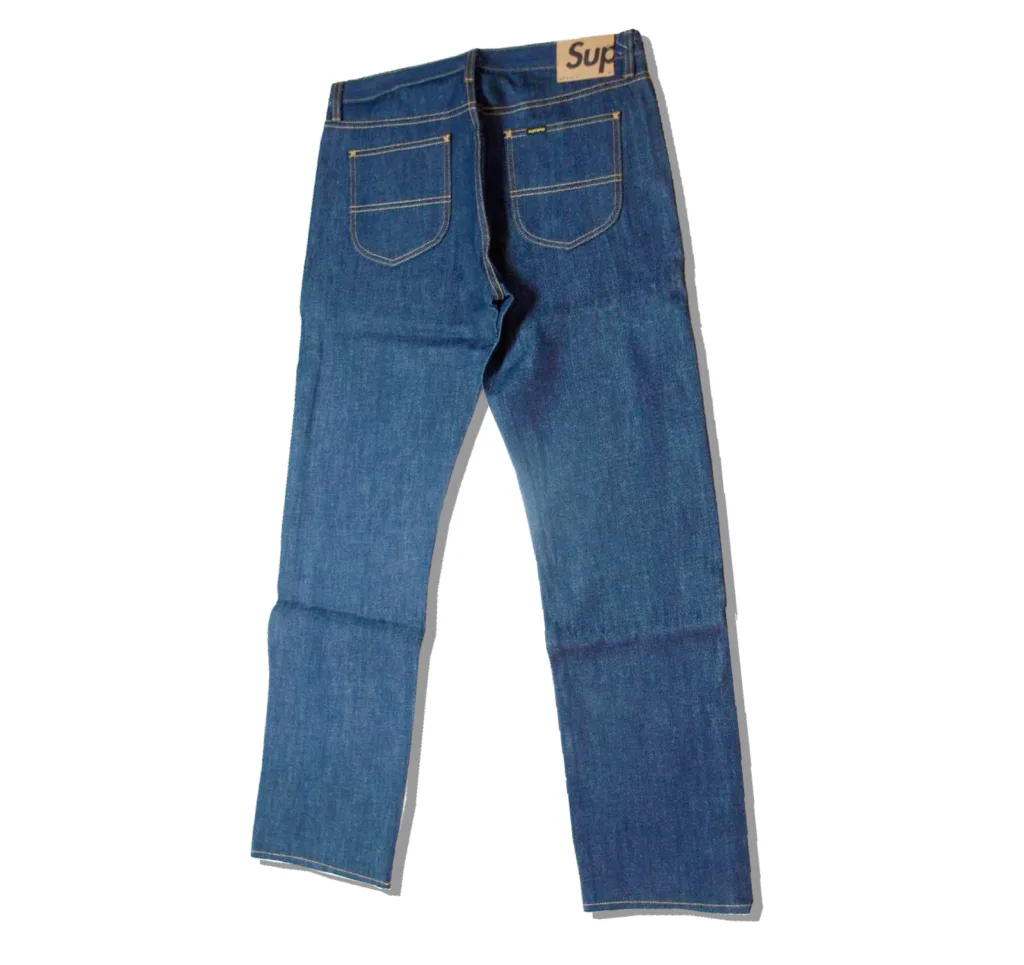 Supreme Five Pocket Rider Denim Pants Back