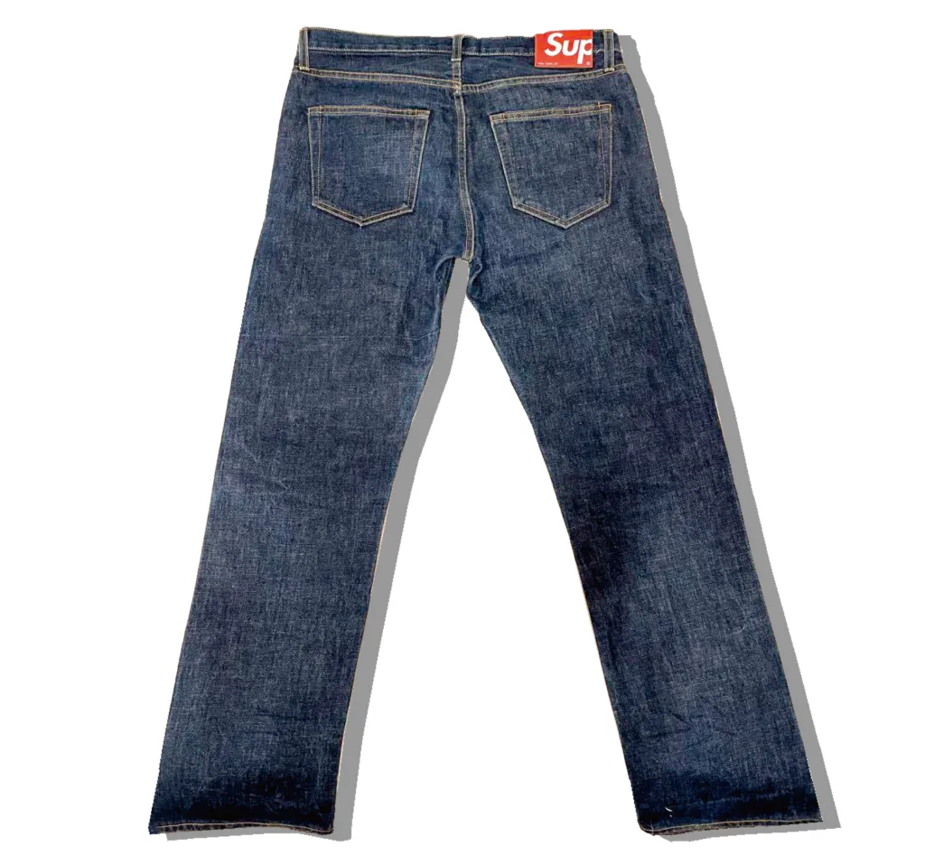 Supreme Rigid Denim Pants BAck