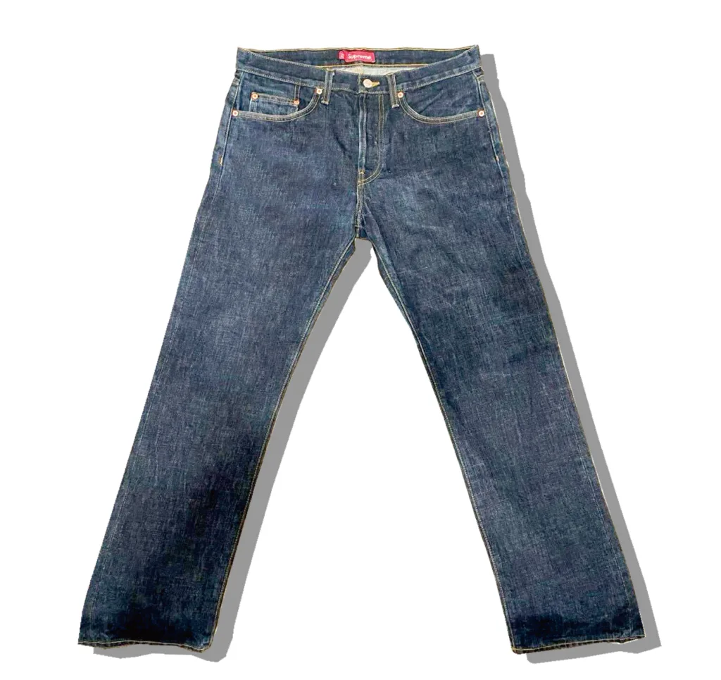 Supreme Rigid Denim Pants Front